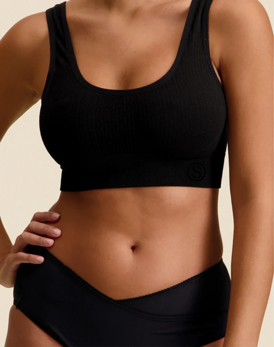 Brassière en maille texturée Cléo