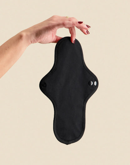 Pack de 3 Serviettes hygiéniques lavables Betty Noir