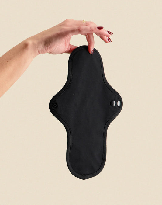 Pack de 3 Serviettes hygiéniques lavables Betty Noir